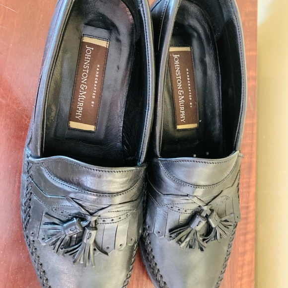 Vintage Johnston & Murphy Black Shoes with tassels - Picture 6 of 12